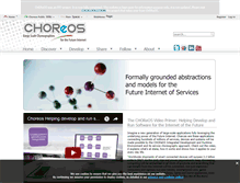Tablet Screenshot of choreos.eu